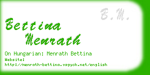 bettina menrath business card